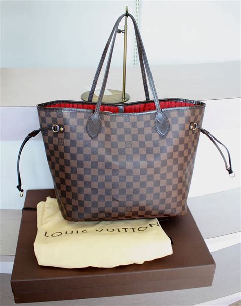 authentic louis vuitton damier neverfull mm bag|louis vuitton damier ebene wristlet.